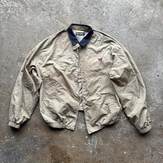 Cream Ralph Lauren Polo Golf jacket with navy collar