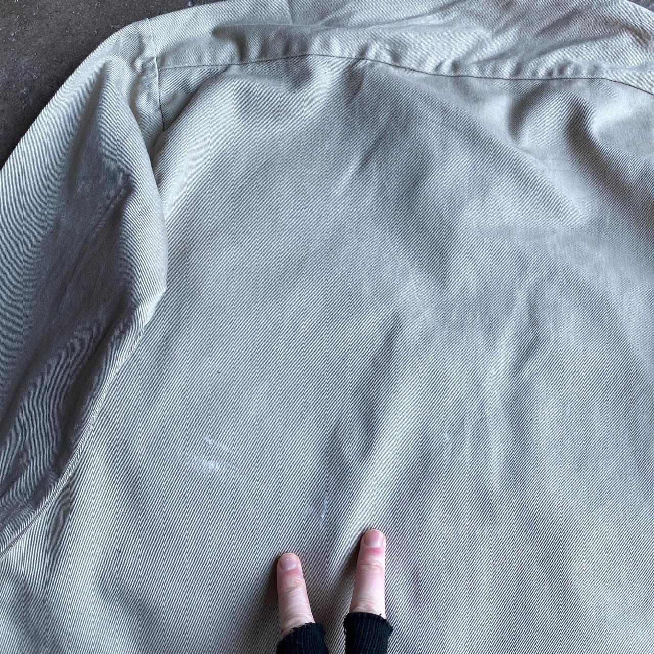 Cream Dickies Workwear Long Sleeve Shirt - M