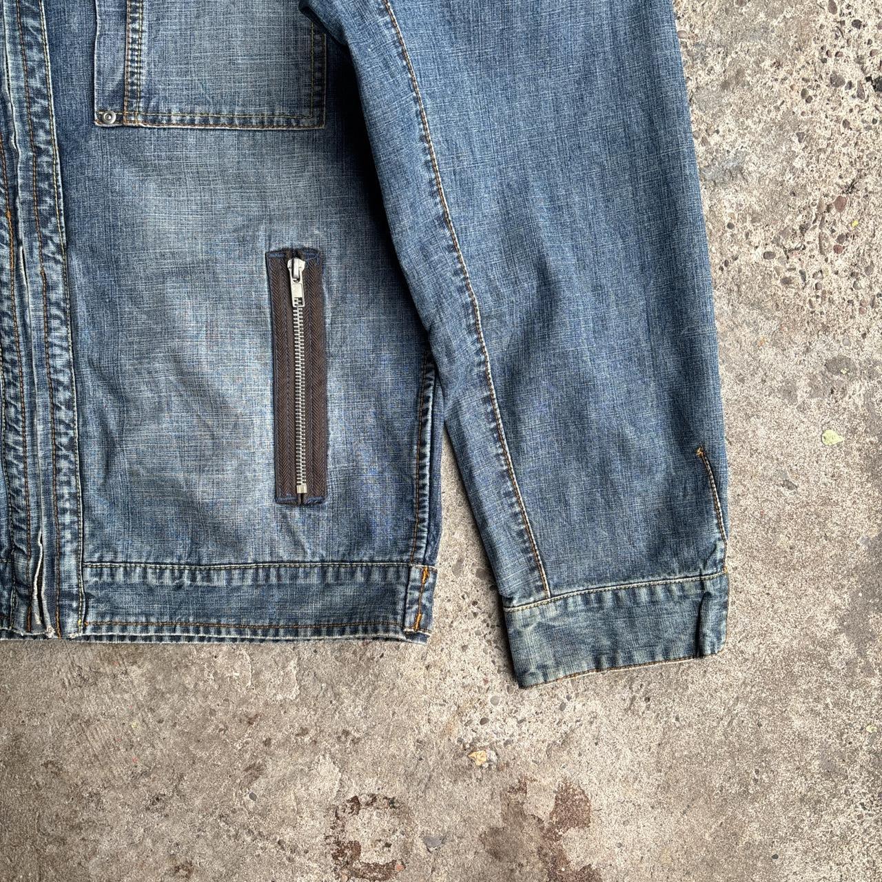 Washed Blue ‘Devred’ Y2K Denim Jacket