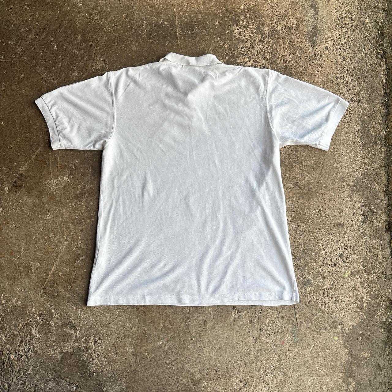 Vintage White Reebok Polo Shirt - L