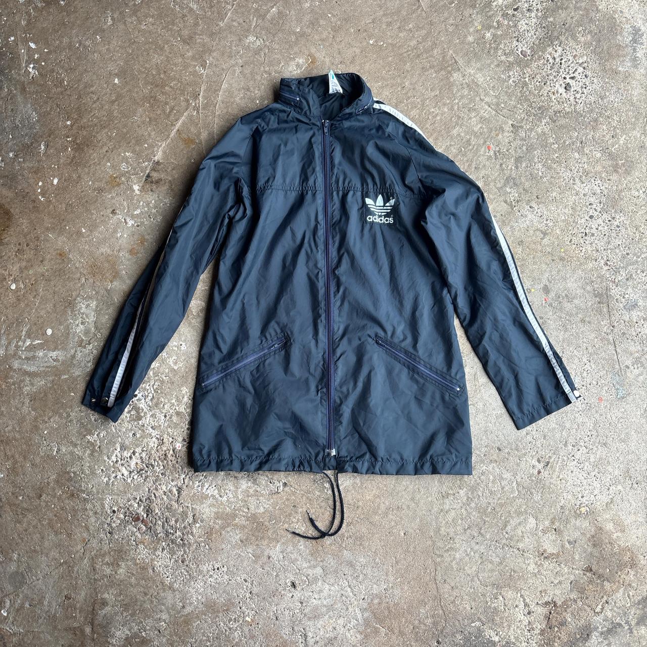 Navy Blue Adidas Windbreaker - 12 (women’s)