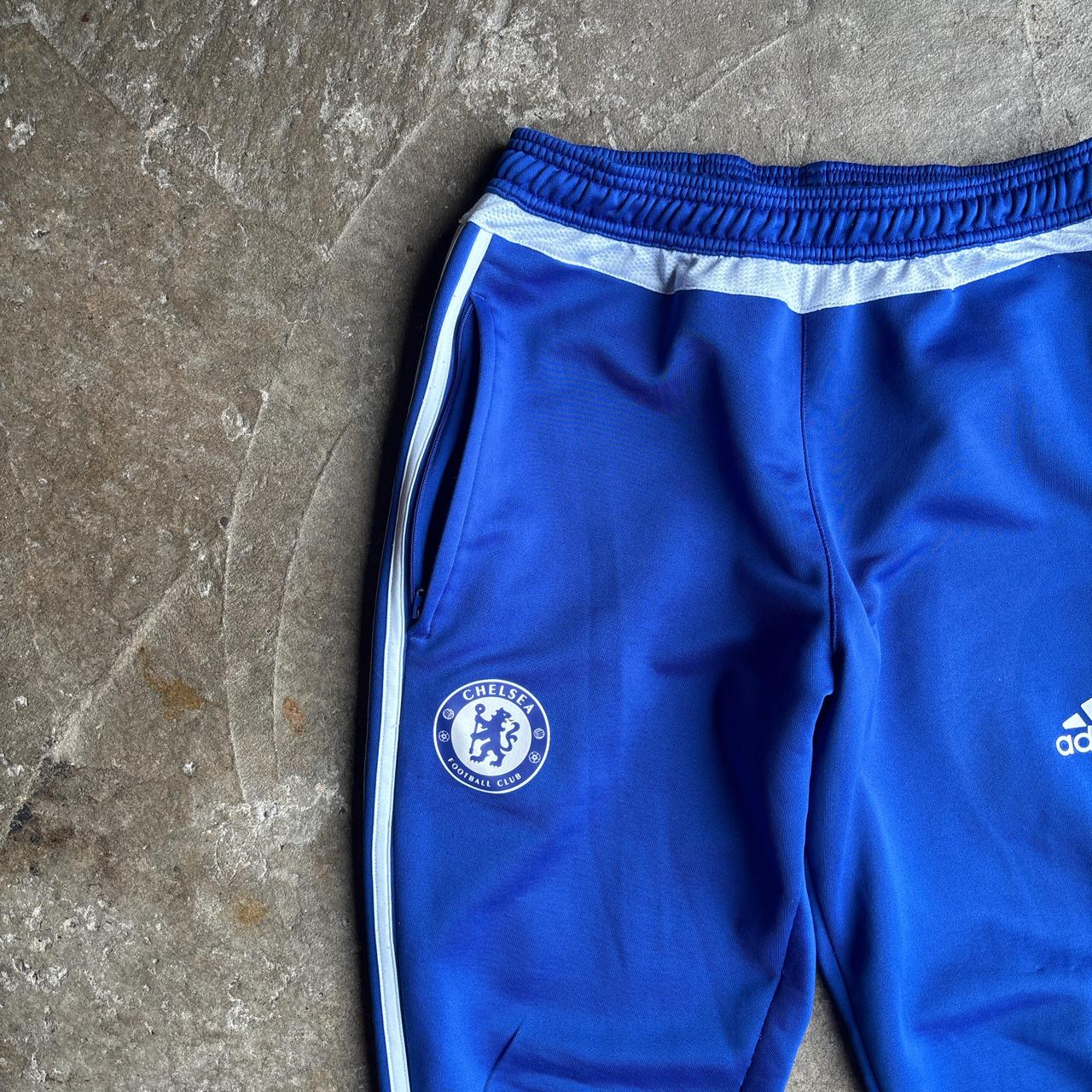 Blue Chelsea Adidas Tracksuit Bottoms