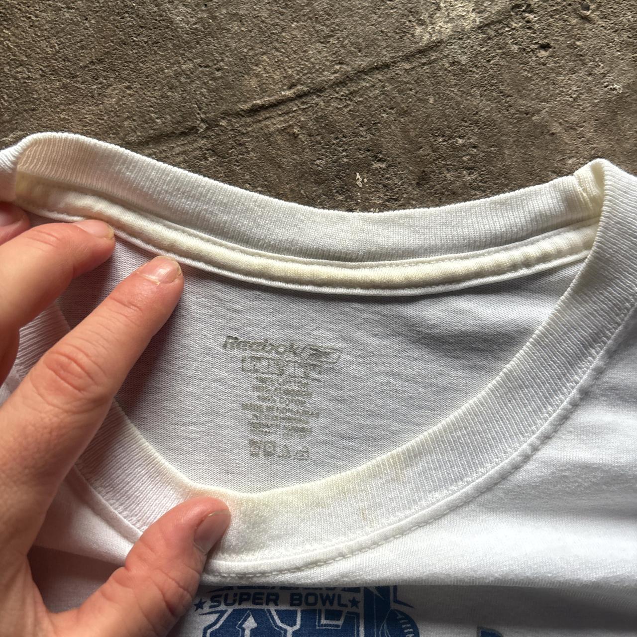 White Colts Super Bowl Reebok graphic tee - L