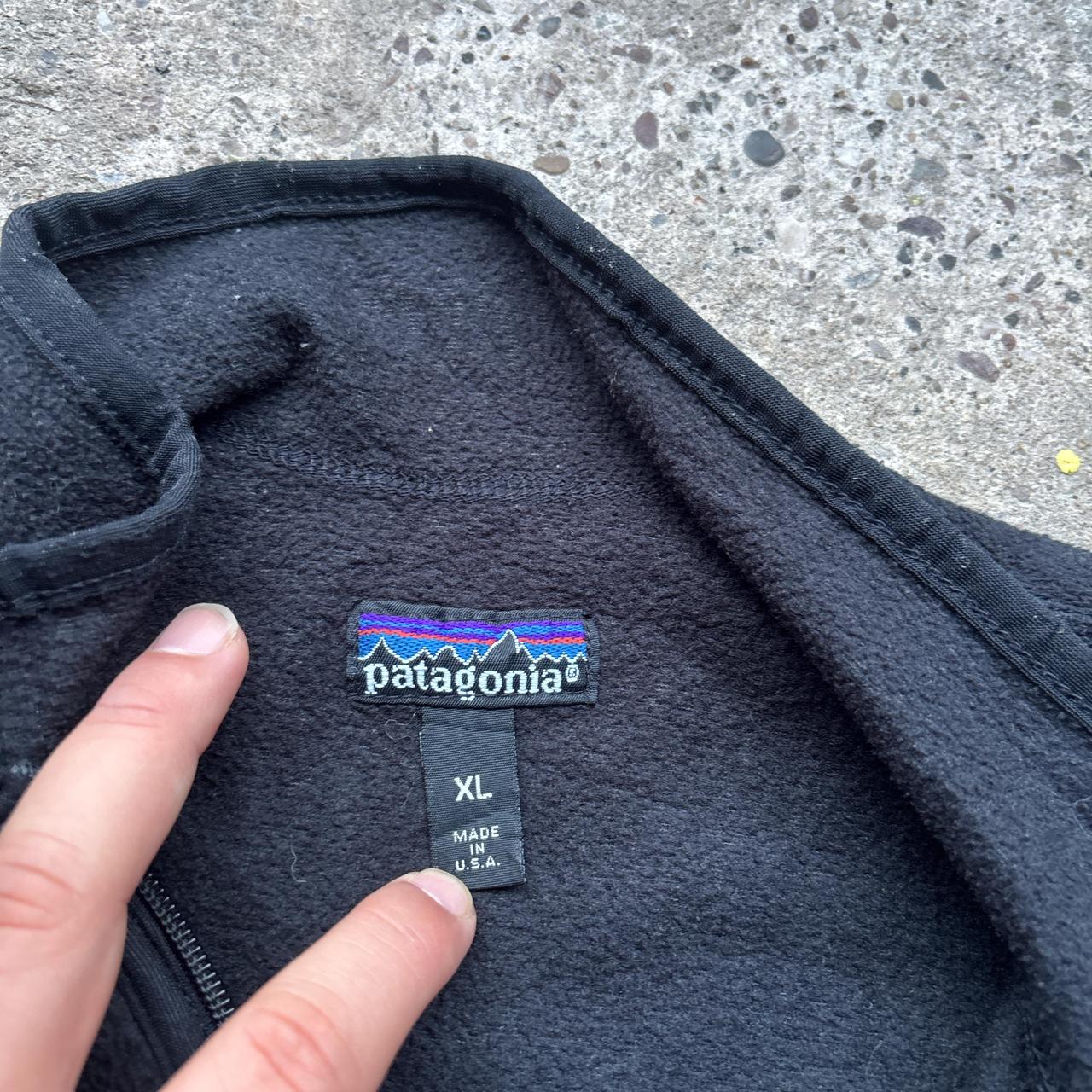 Vintage Black Patagonia Fleece Gilet - XL