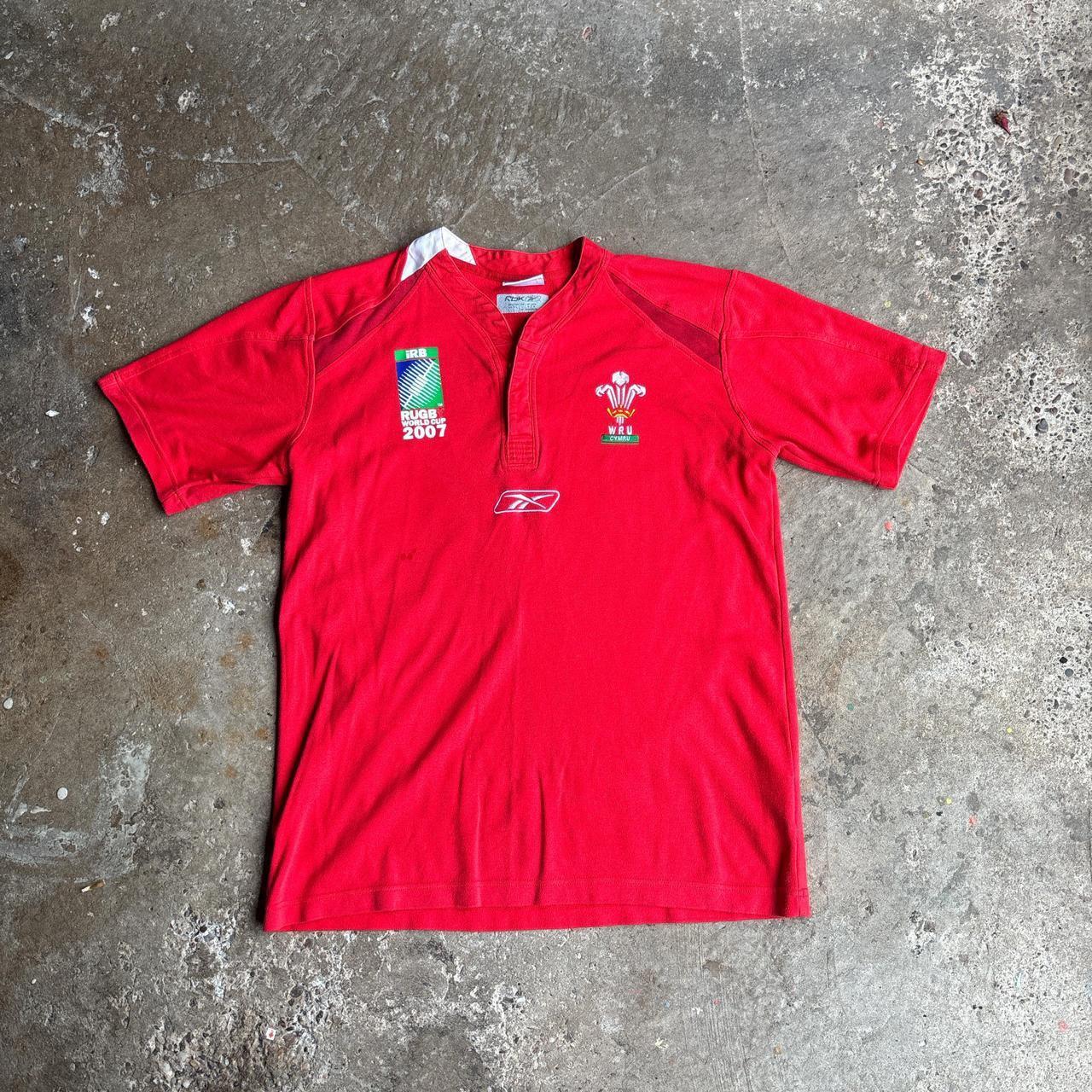 Red Reebok Wales Rugby Shirt 2007
