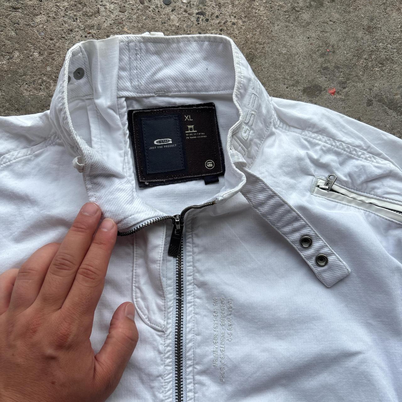 White G-Star Raw Utility Jacket - XL