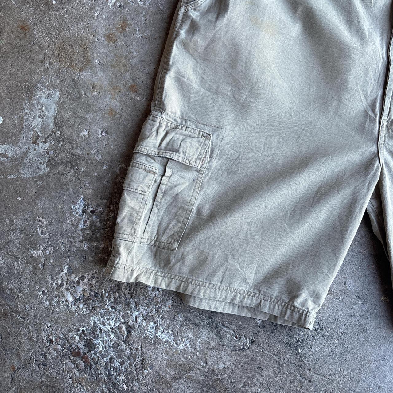 Beige Wrangler Cargo Shorts