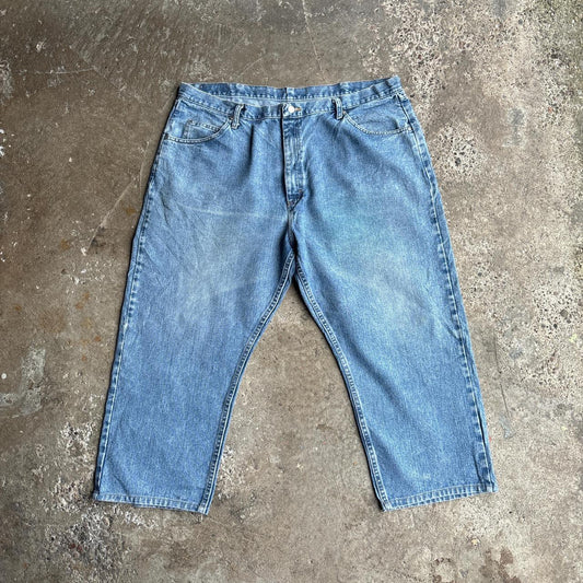 Blue Relaxed Fit Wrangler Denim Jeans