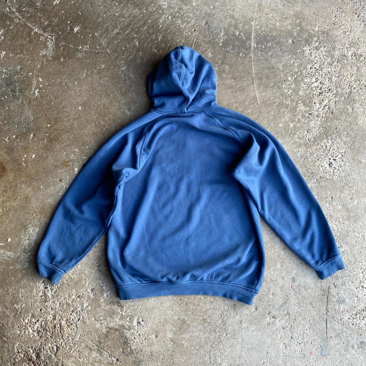 Vintage Blue ‘90s Adidas Graphic Hoodie - S