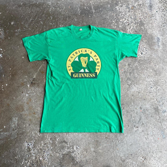 Vintage Green Guinness St Patrick’s Day Single Stitch T-Shirt