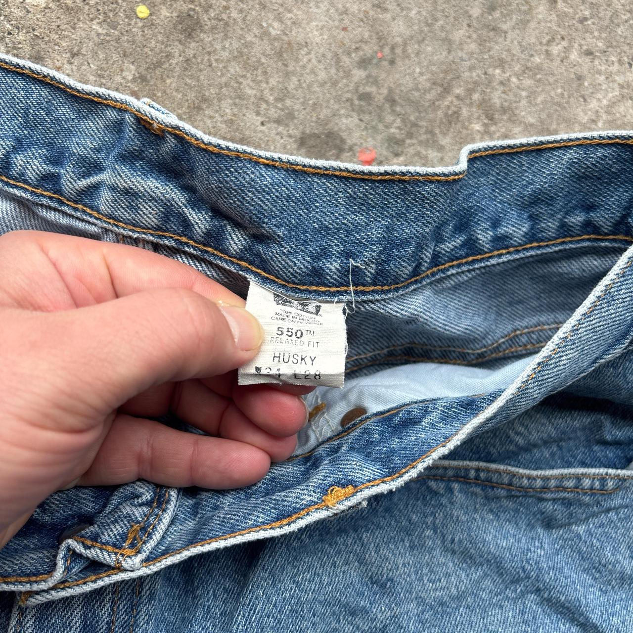 Blue denim Levi’s cut shorts