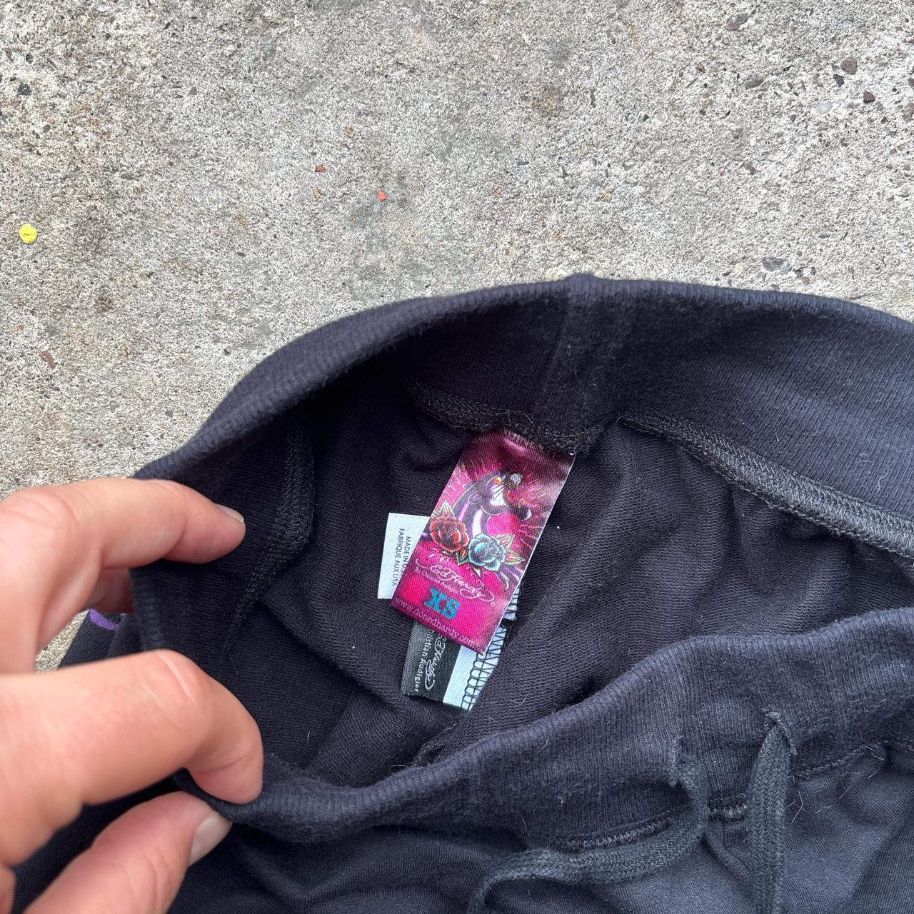 Black Ed Hardy flared sweatpants - XS