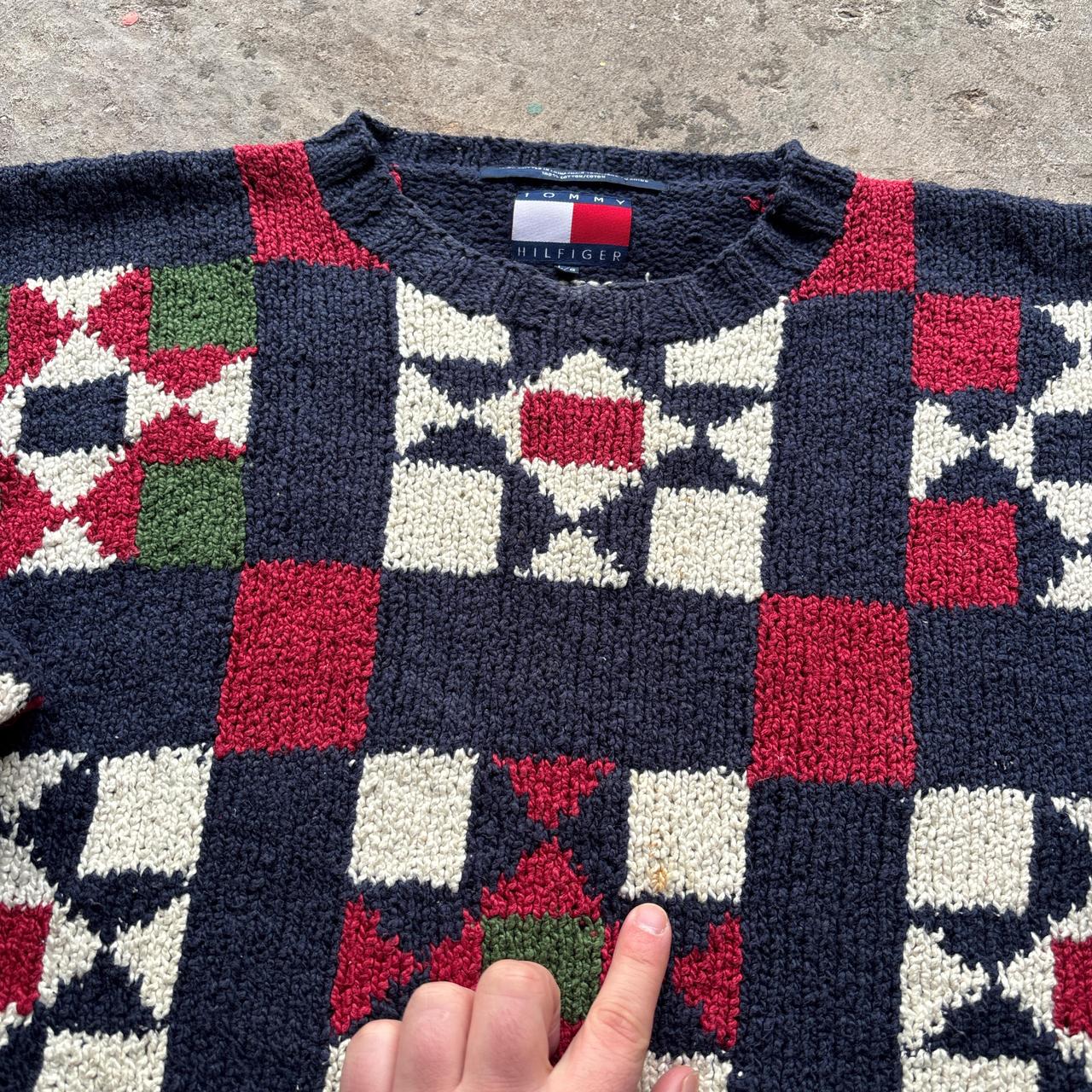 Vintage navy Tommy Hilfiger knitted jumper