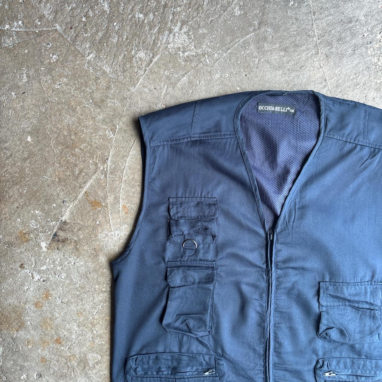 Navy Blue Utility Vest w/ Technical Pockets - 4XL