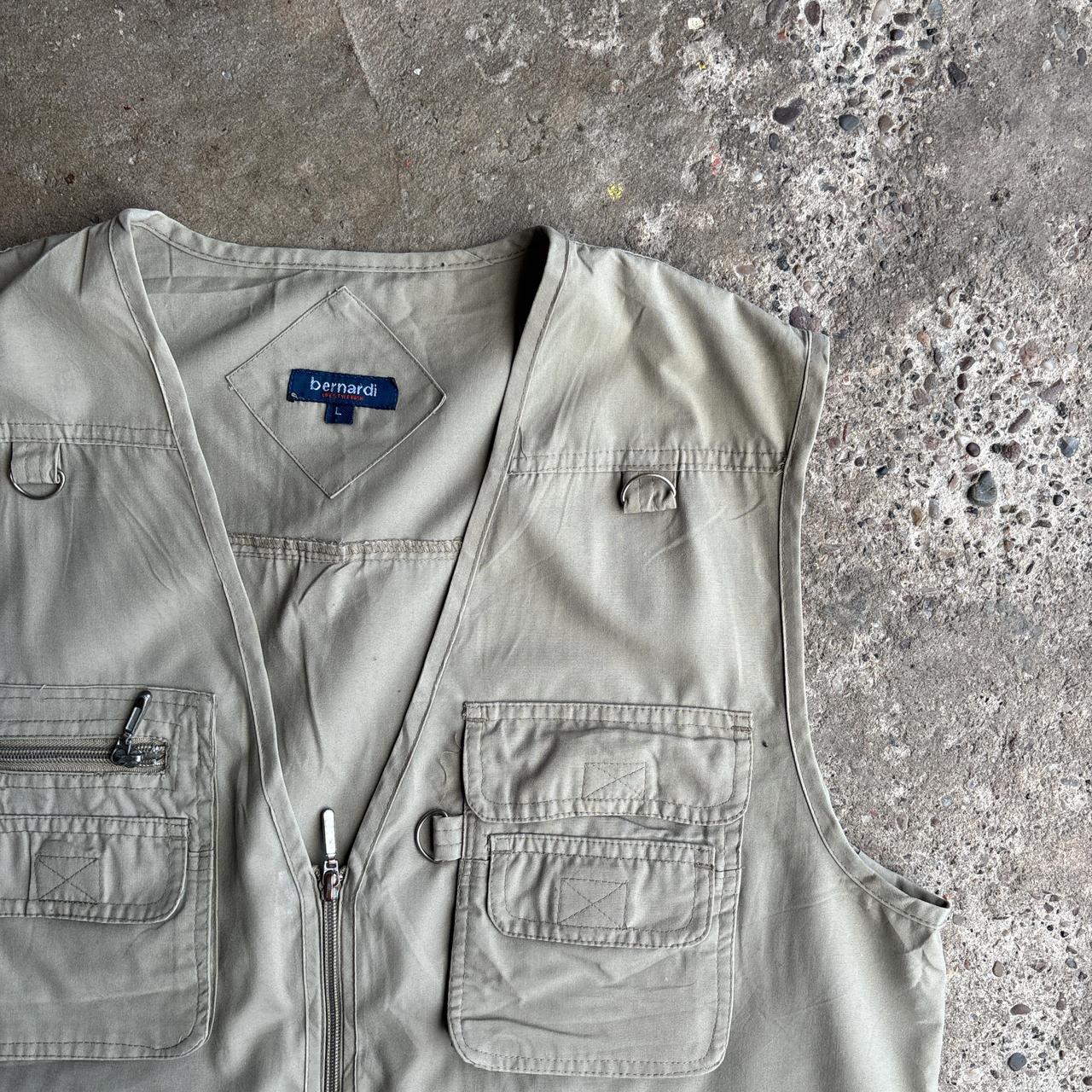 Tan Utility Vest w/ Technical Pockets - L