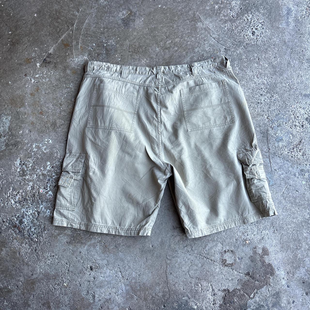 Beige Wrangler Cargo Shorts