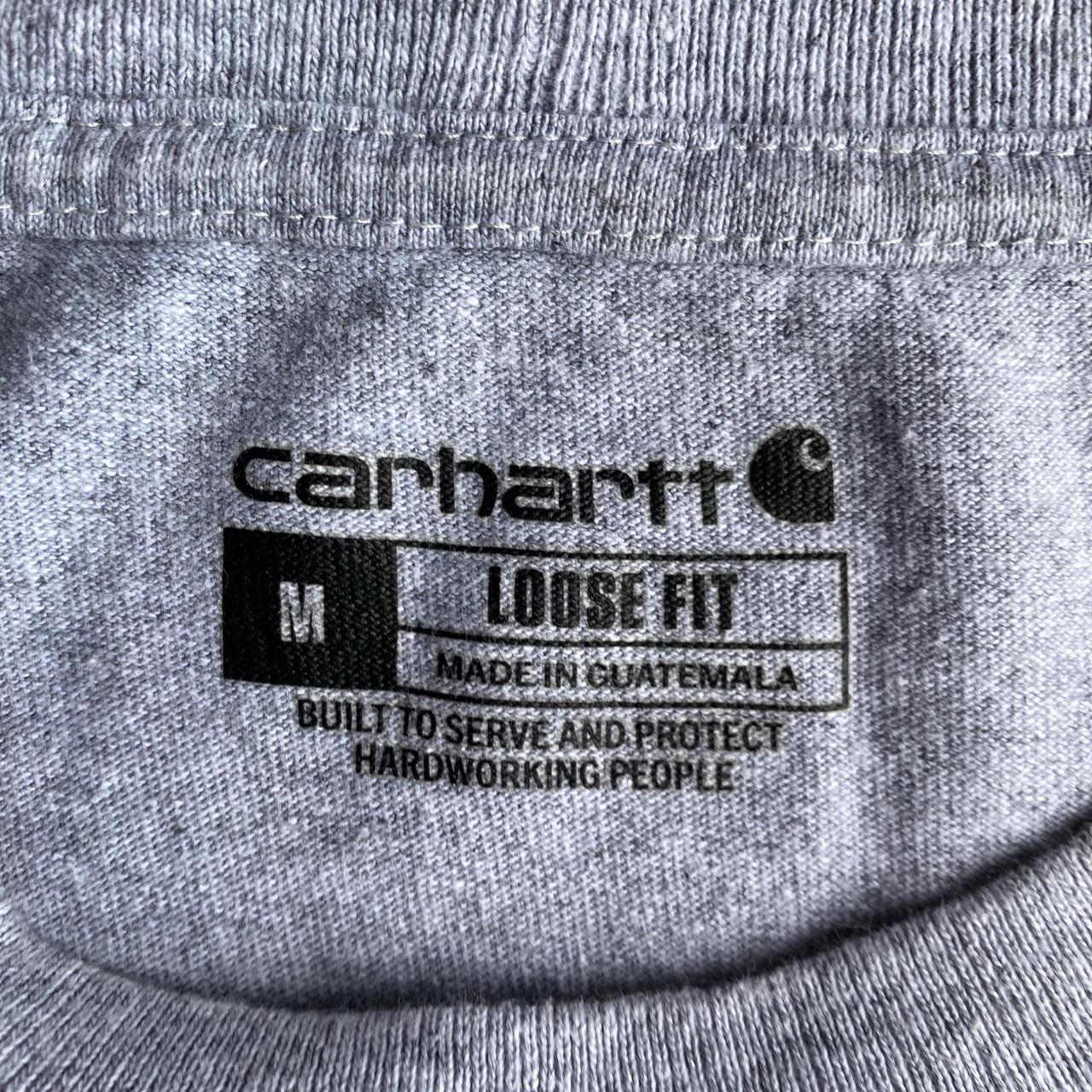 Grey Single Pocket Graphic Carhartt T-Shirt - M