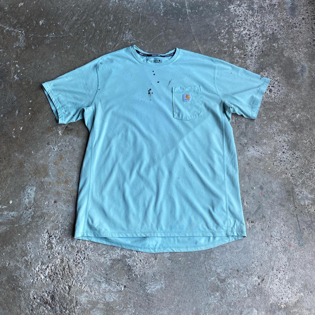 Light Blue Carhartt Pocket T-Shirt - XL