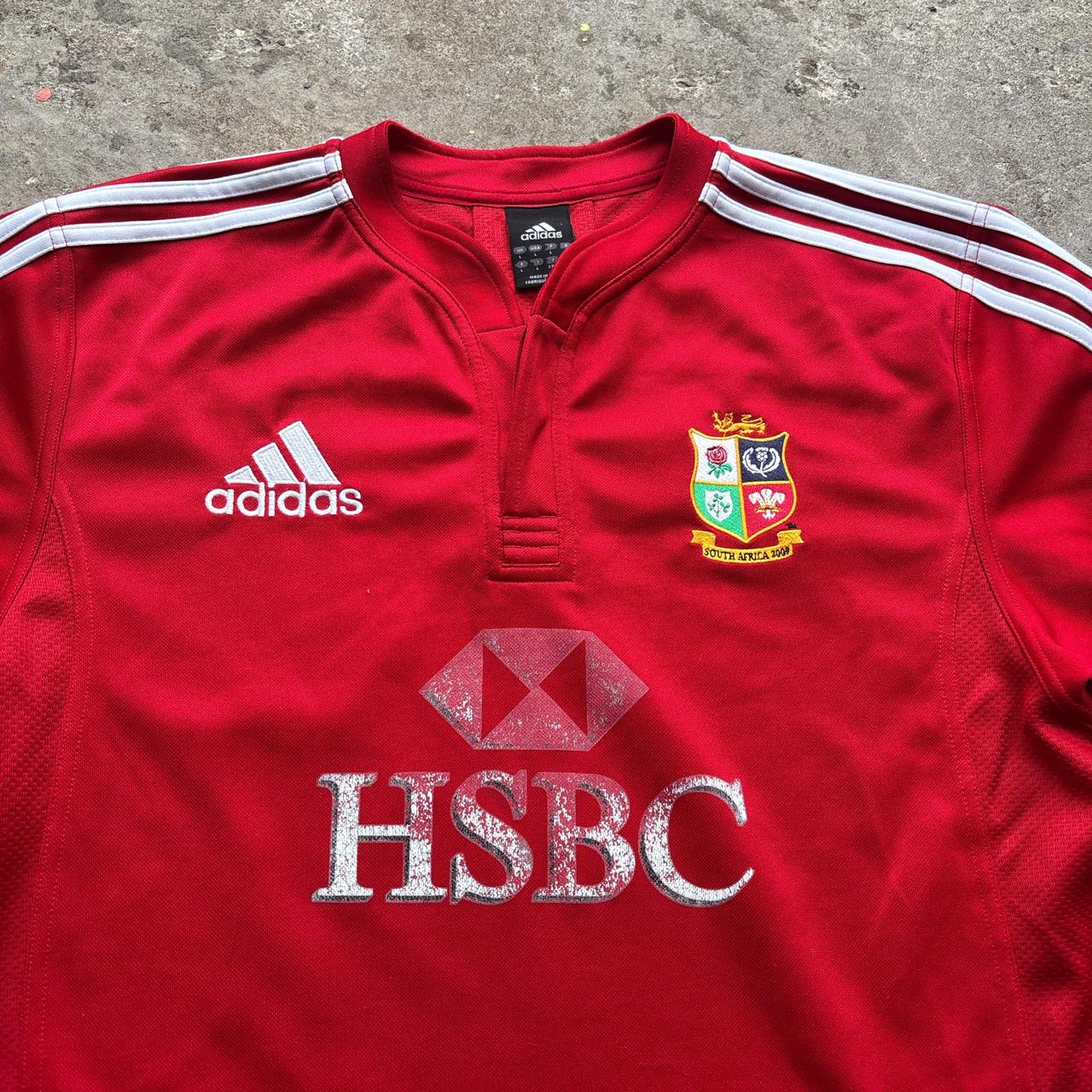 Red 2009 South Africa Lions Rugby shirt