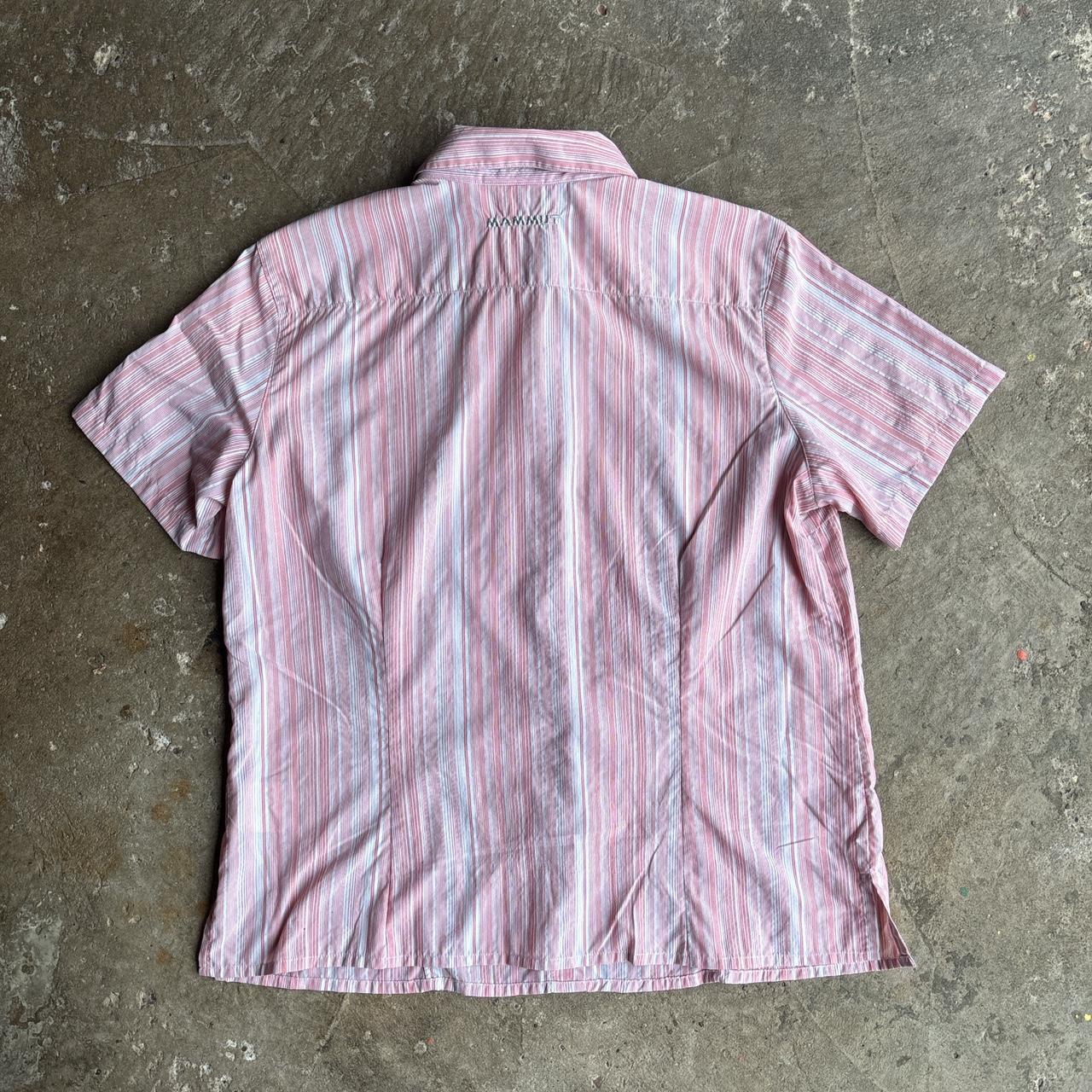 Pink Striped Mammut Short-Sleeve Shirt