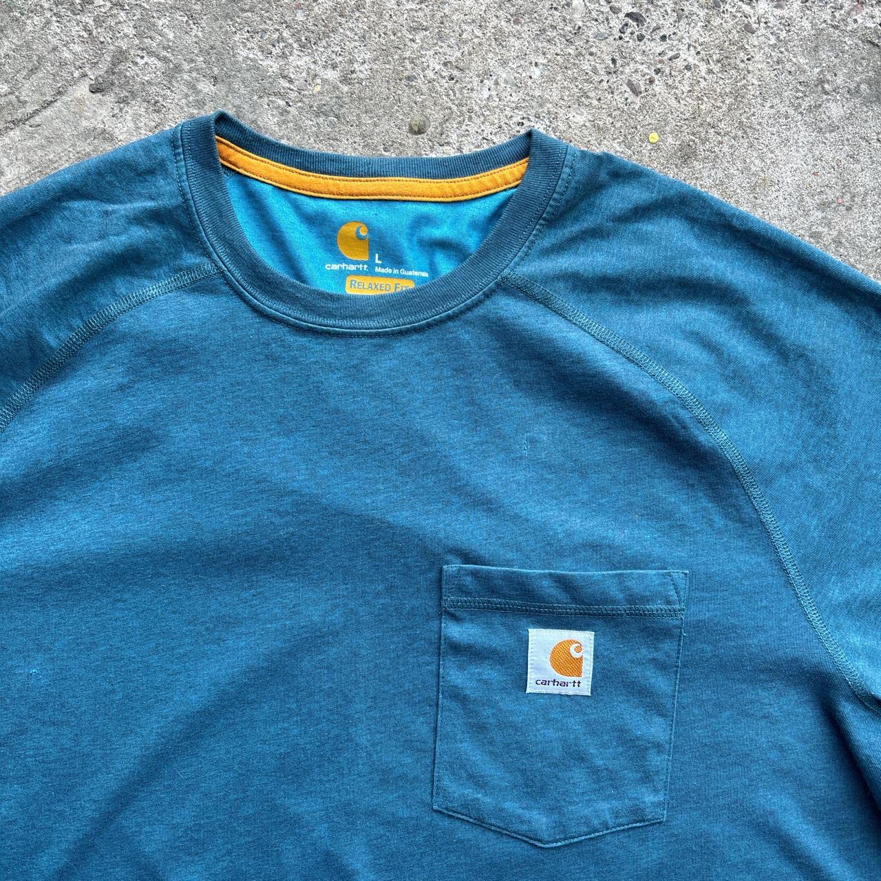 Teal Carhartt Pocket T-Shirt