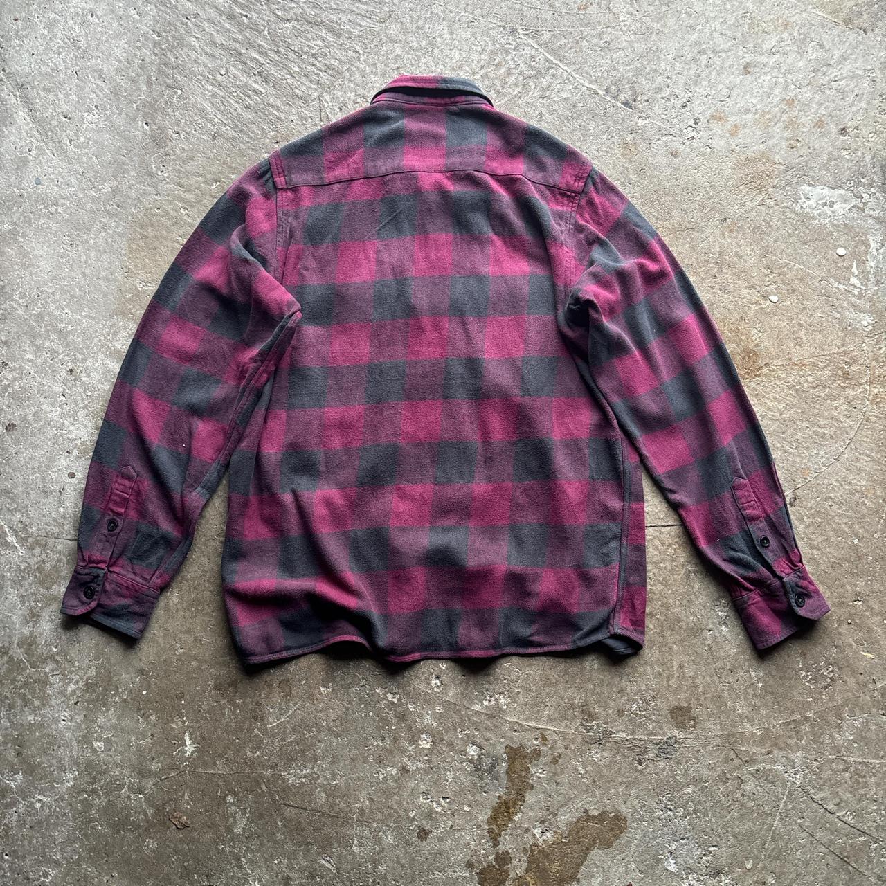 Burgundy and black Dickies Flannel Shirt - L