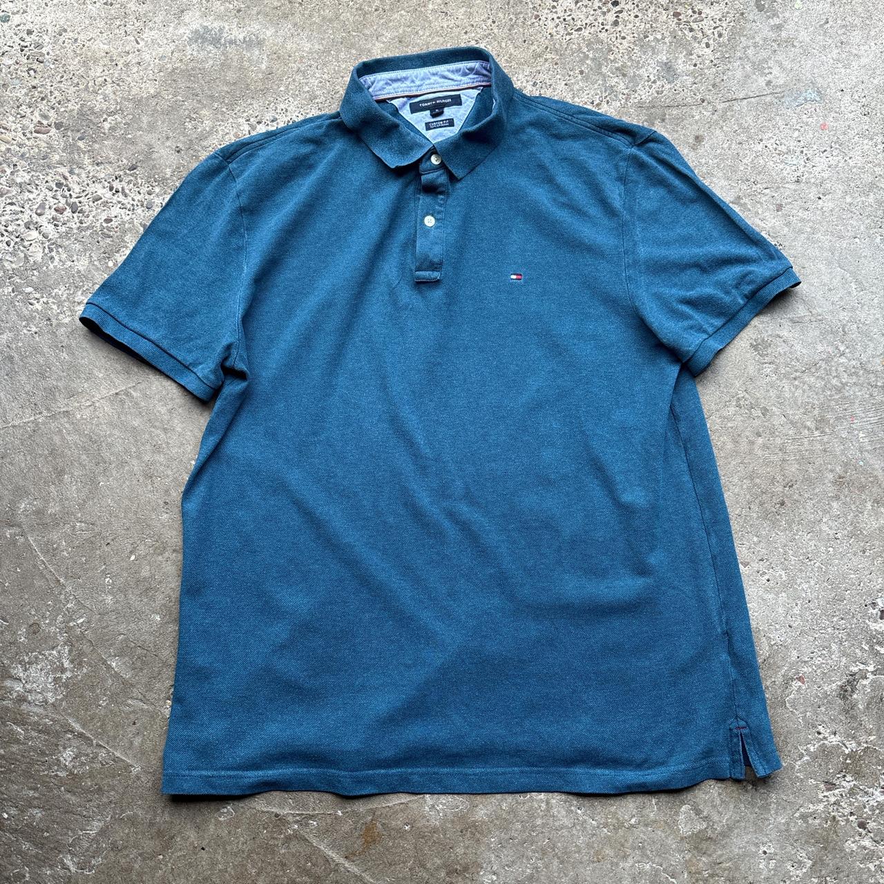 Blue Tommy Hilfiger Polo Shirt - XL