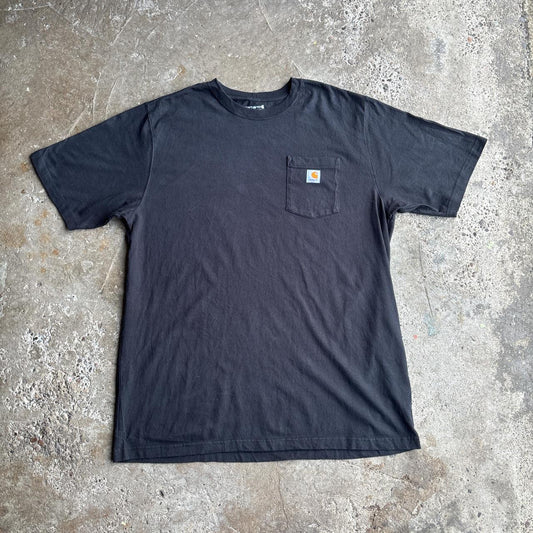 Black Carhartt Pocket T-Shirt w/ Back Graphic - XL