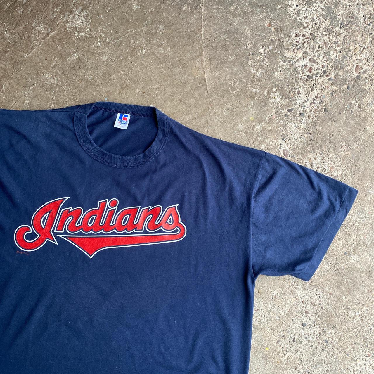 Vintage ‘99 Navy Cleveland Indians Graphic T-Shirt - XL