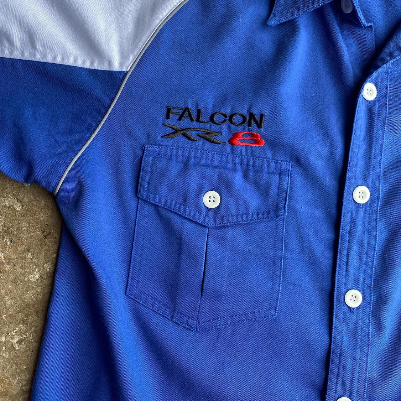 Blue & White Ford Racing Short Sleeve Shirt - L