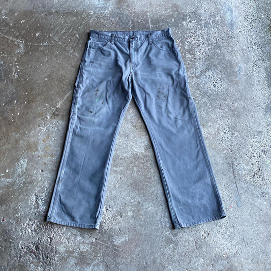 Grey Dickies Distressed Carpenter Trousers - W36