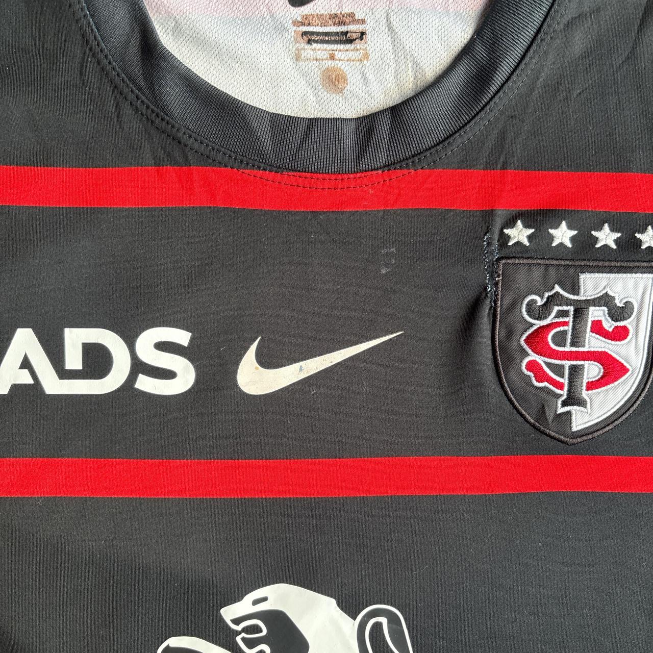 Black Nike Stade Toulouse 2023/24 Home Rugby Shirt - M