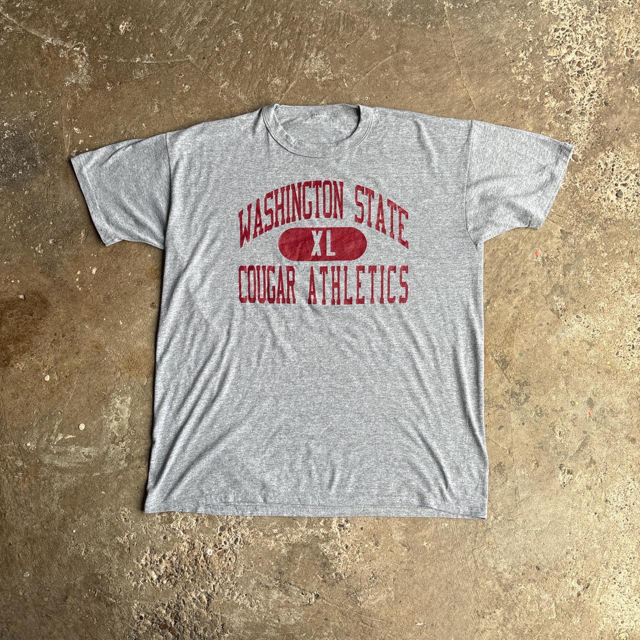 Grey College Athletics Graphic T-Shirt - XL
