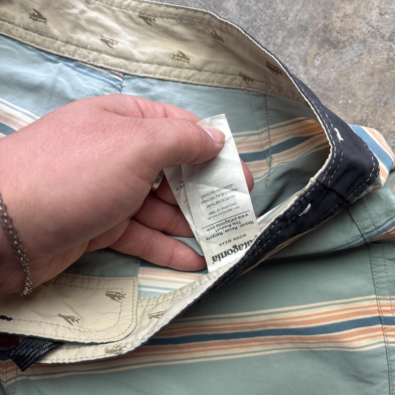 Striped Patagonia board shorts - W27/boys L