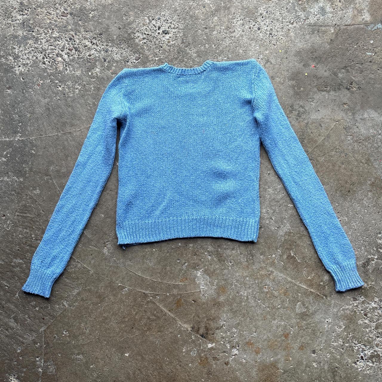 90s Blue Ralph Lauren knitted sweater - s