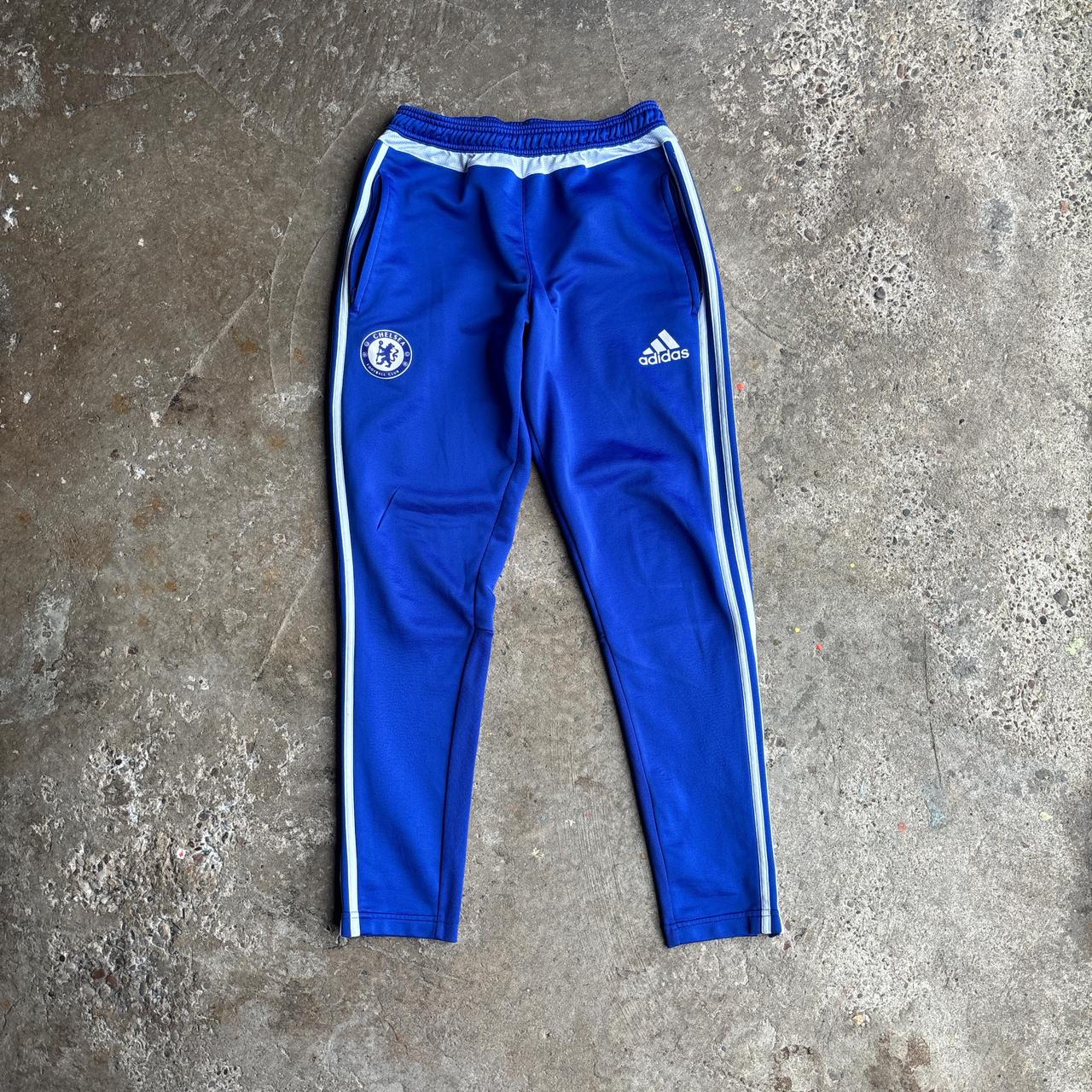 Blue Chelsea Adidas Tracksuit Bottoms
