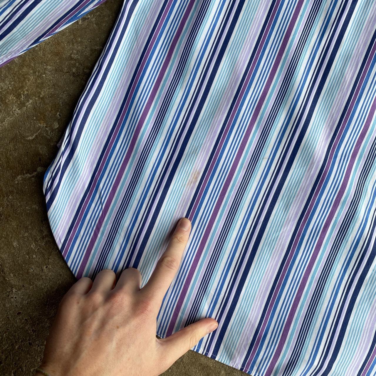 Multi-Colored Purple Striped Polo Ralph Lauren Shirt - L