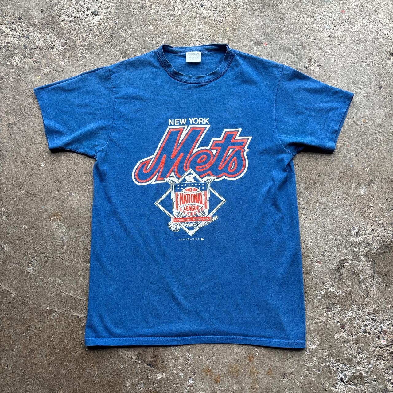 Blue 1988 New York Mets graphic tee - M