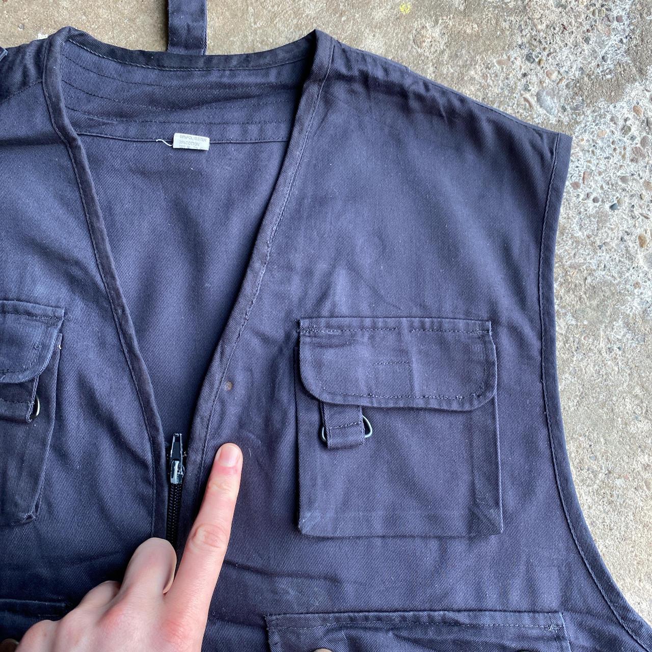 Vintage Navy Technical Vest Jacket - M