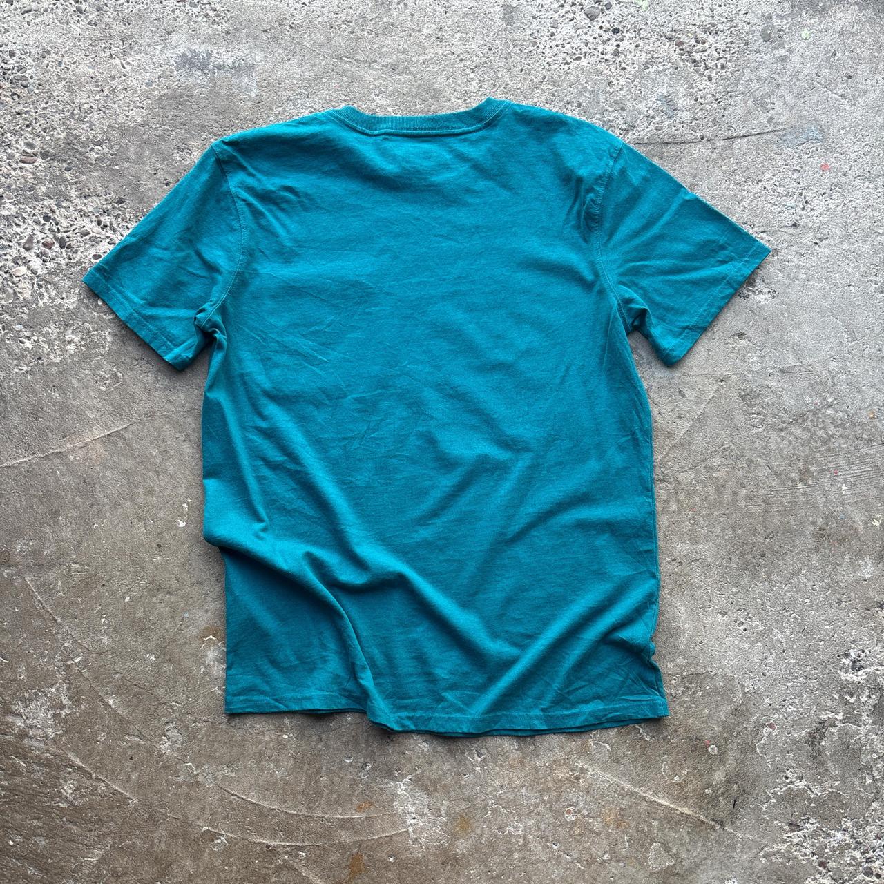 Turquoise Carhartt single pocket tee - M