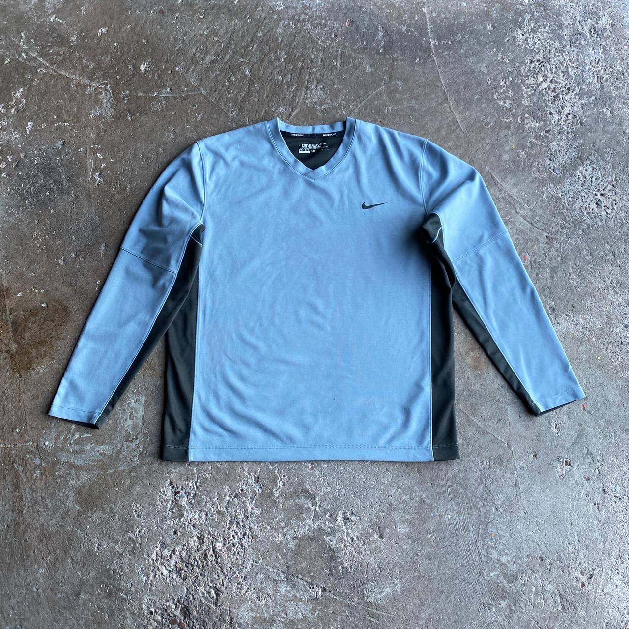 Light Blue & Grey Nike Golf Jumper - L