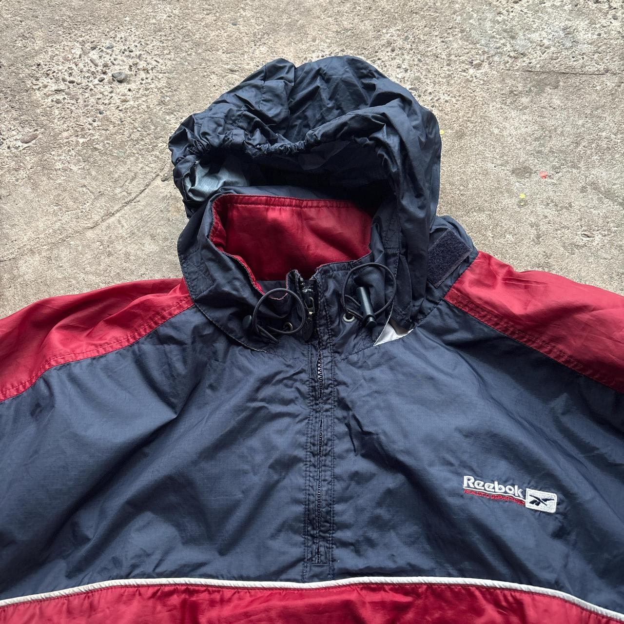Vintage Red and navy Reebok windbreaker