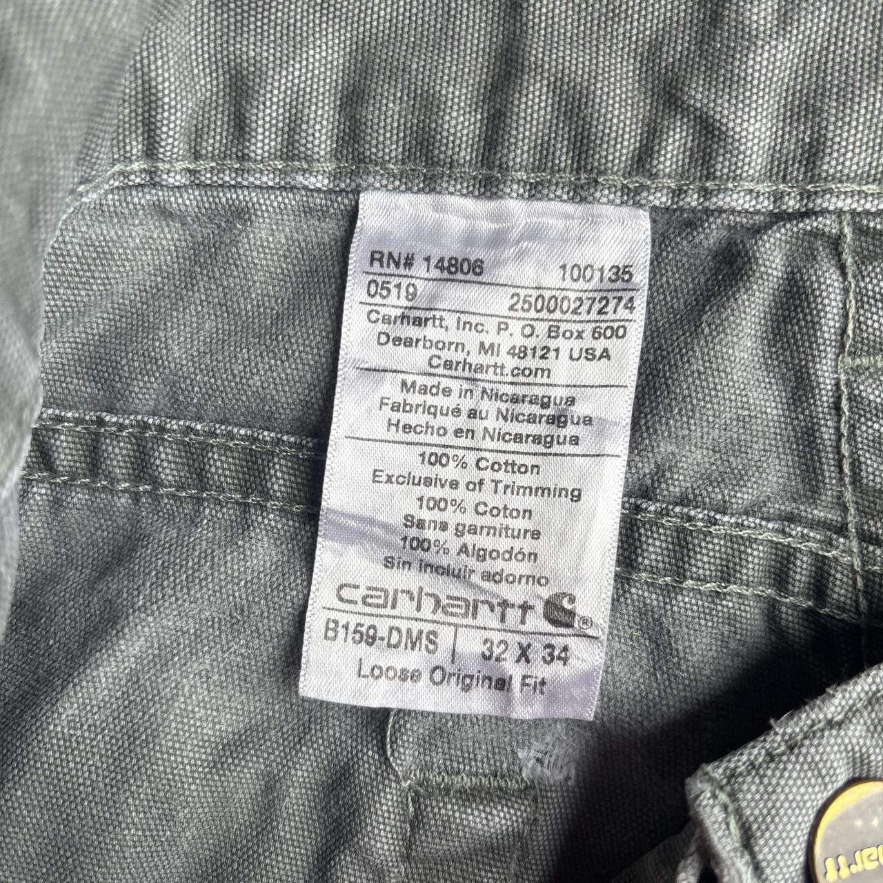 Distressed Grey Carhartt Carpenter Pants - W32