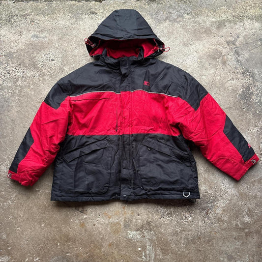 Black and Red Starter puffer jacket