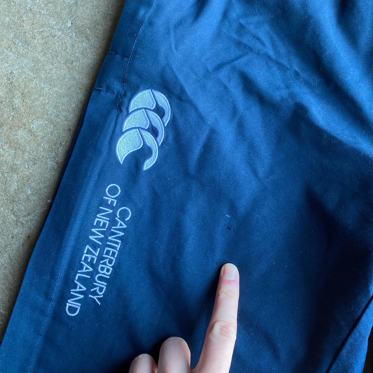 Navy Canterbury New Zealand Tracksuit Bottoms - Age 14