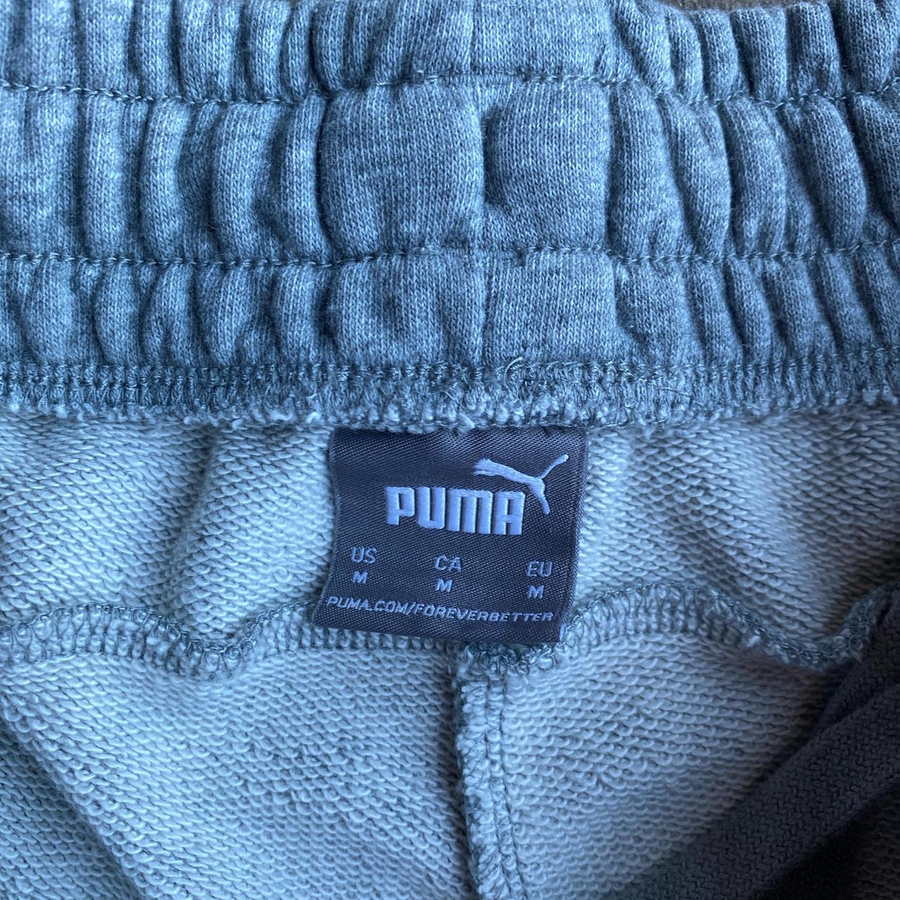 Grey Puma Tracksuit Shorts - M