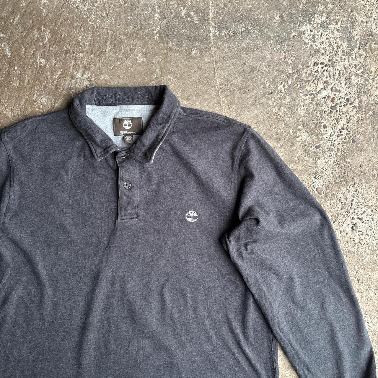 Grey Timberland Cotton Polo Shirt - XL