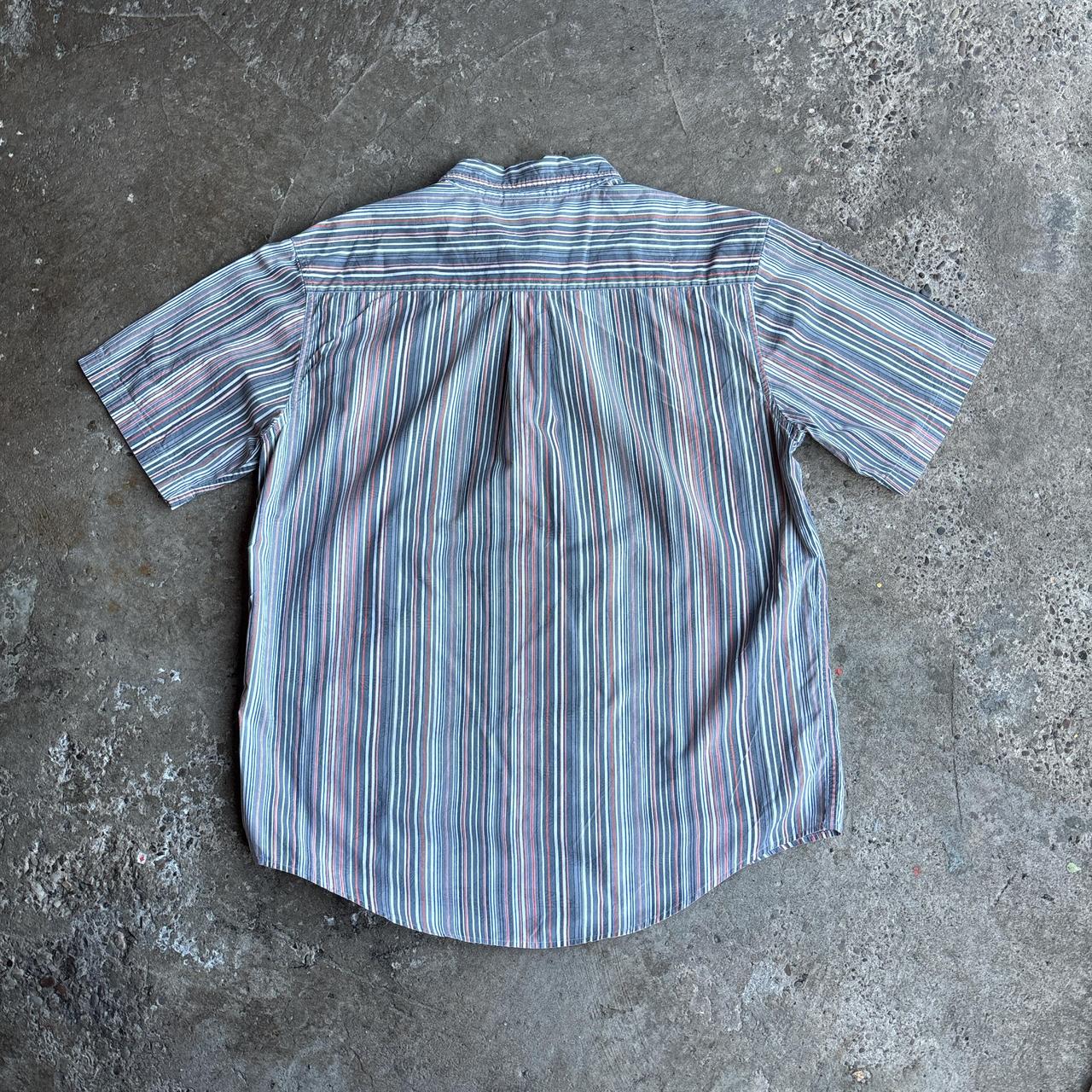 Vintage Harley Davidson Striped Short Sleeve Shirt