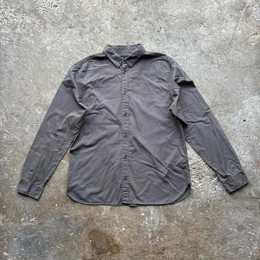 Grey AllSaints Rivera Long Sleeve cotton shirt