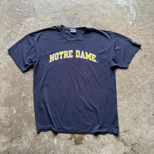 Navy Notre Dame  Champion t-shirt - XL